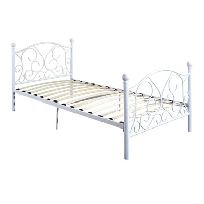Tempat Tidur Logam Tunggal/Tempat Tidur Logam Tunggal Hitam